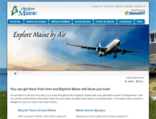 Tablet Screenshot of exploremaine.org